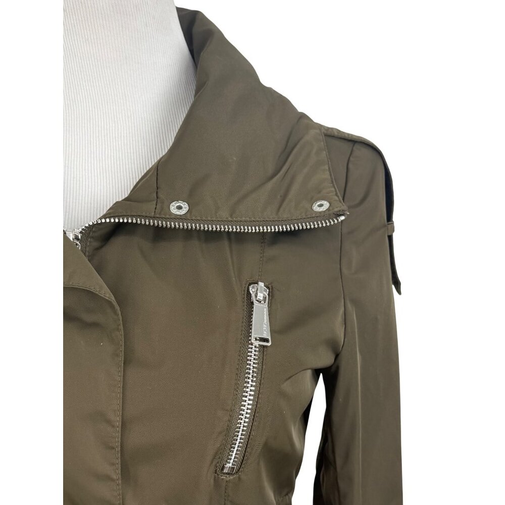 BCBGeneration Utility Military Anorak Parka Jacket Olive Green Gorpcore Armycore - Picture 3 of 16